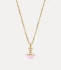 VIVIENNE WESTWOOD Original Orb Pendant Necklace Brass(Petite/Pink)