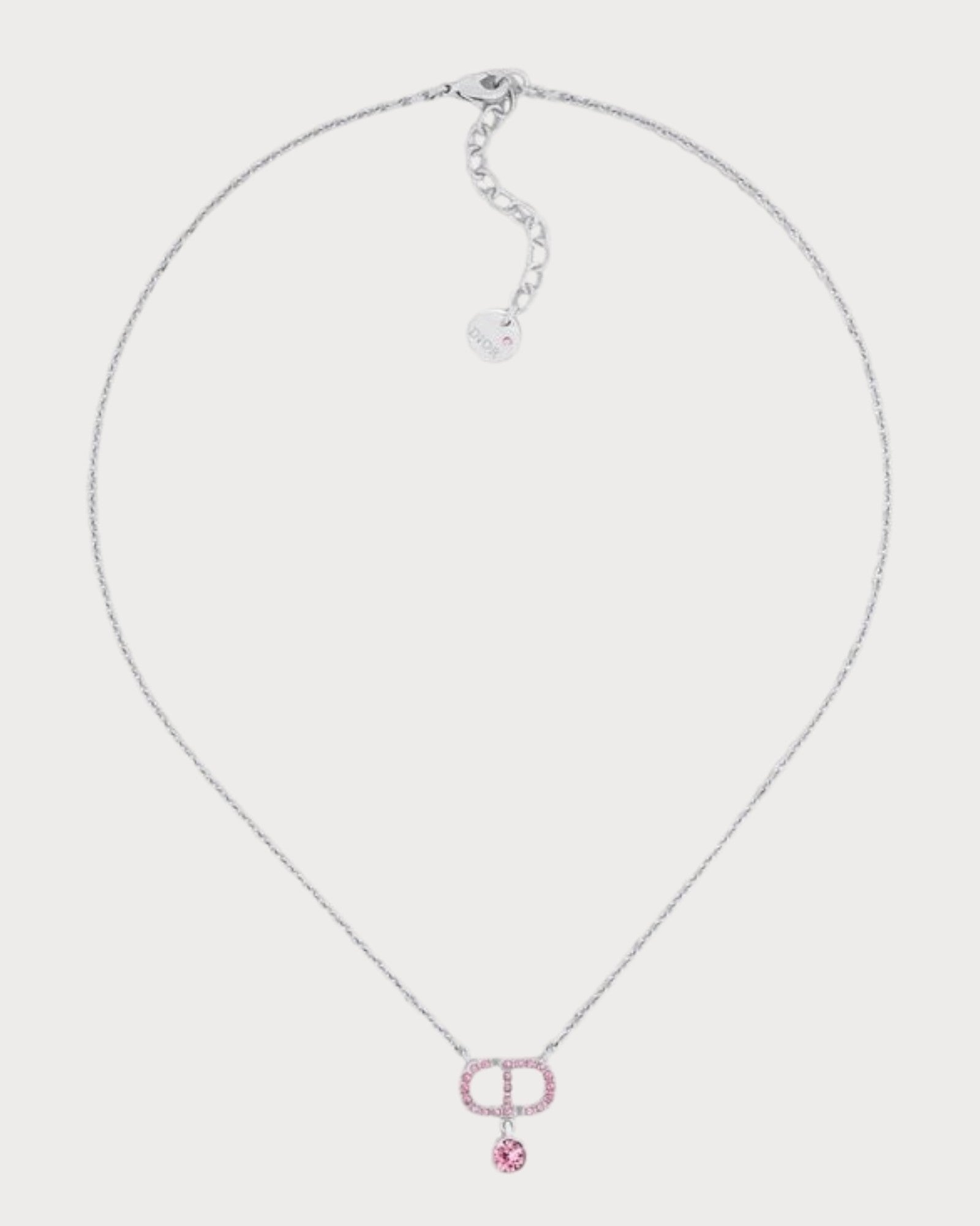 CHRISTIAN DIOR Petit CD Necklace Gold-Finish Metal(2 Colors)