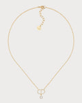 CHRISTIAN DIOR Petit CD Necklace Gold-Finish Metal(2 Colors)