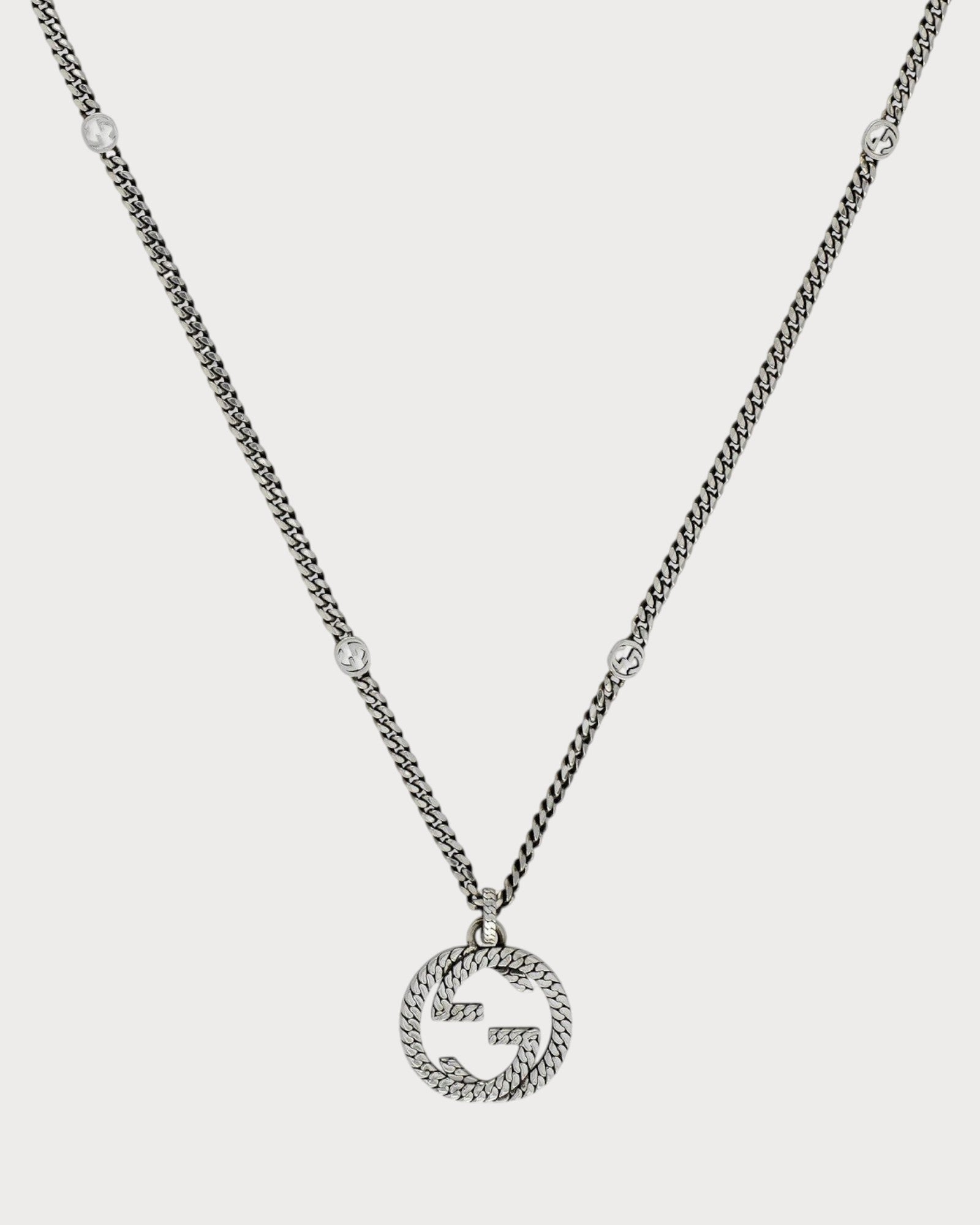 GUCCI Gucci Interlocking Necklace 925(Silver)
