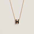 HERMES Gold Pop H Necklace Metal(Mini/Many)