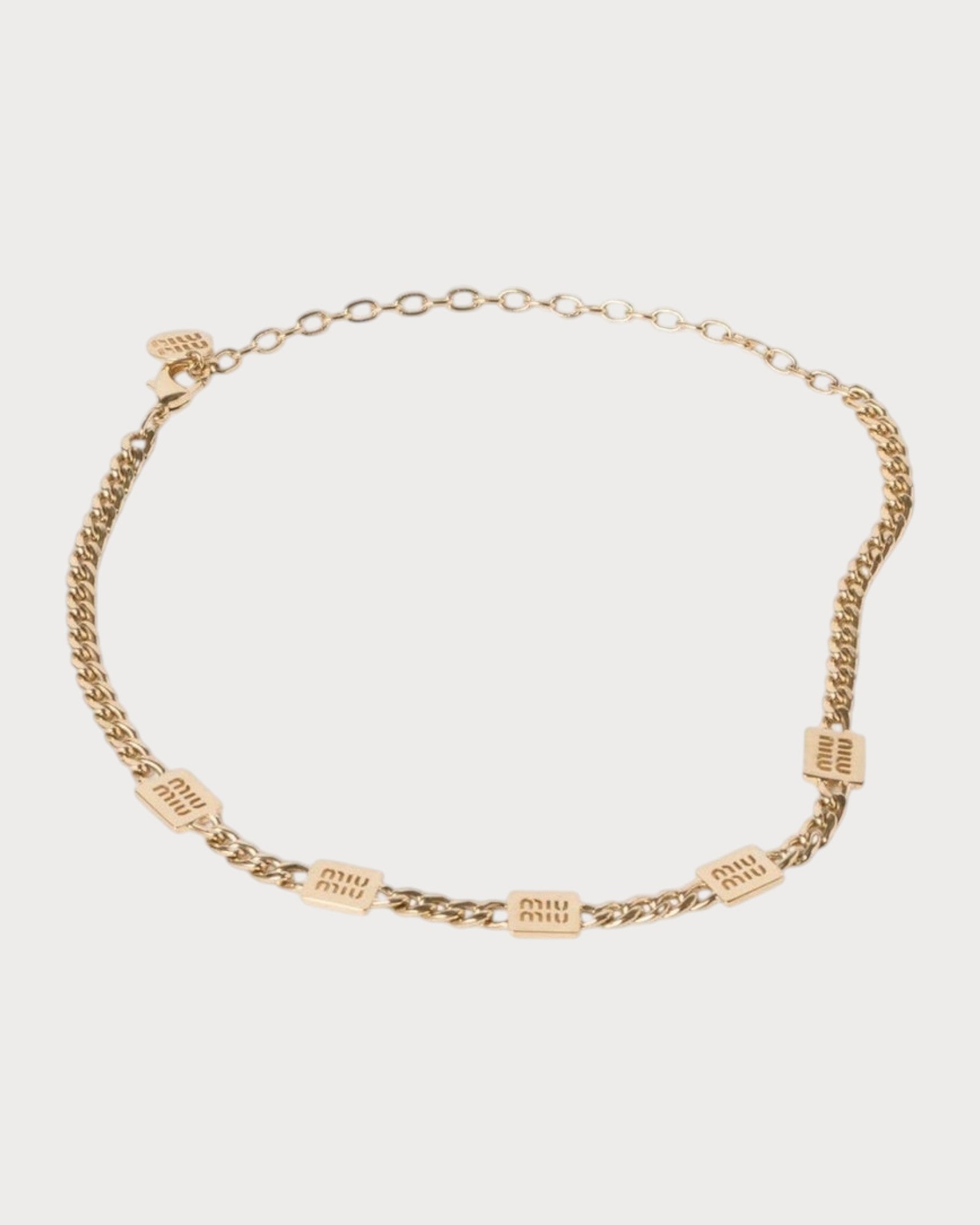 MIU MIU Metal Necklace(Gold)