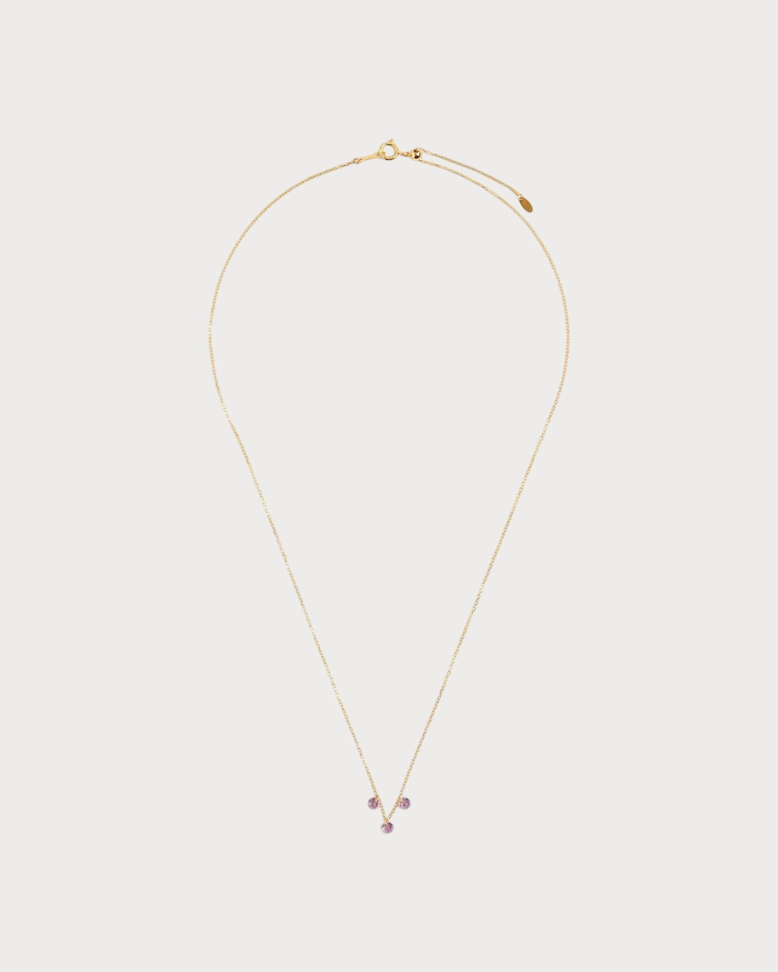 PERSEE Yellow Gold and Sapphire La Vie en Rose Necklace(Yellow Gold)