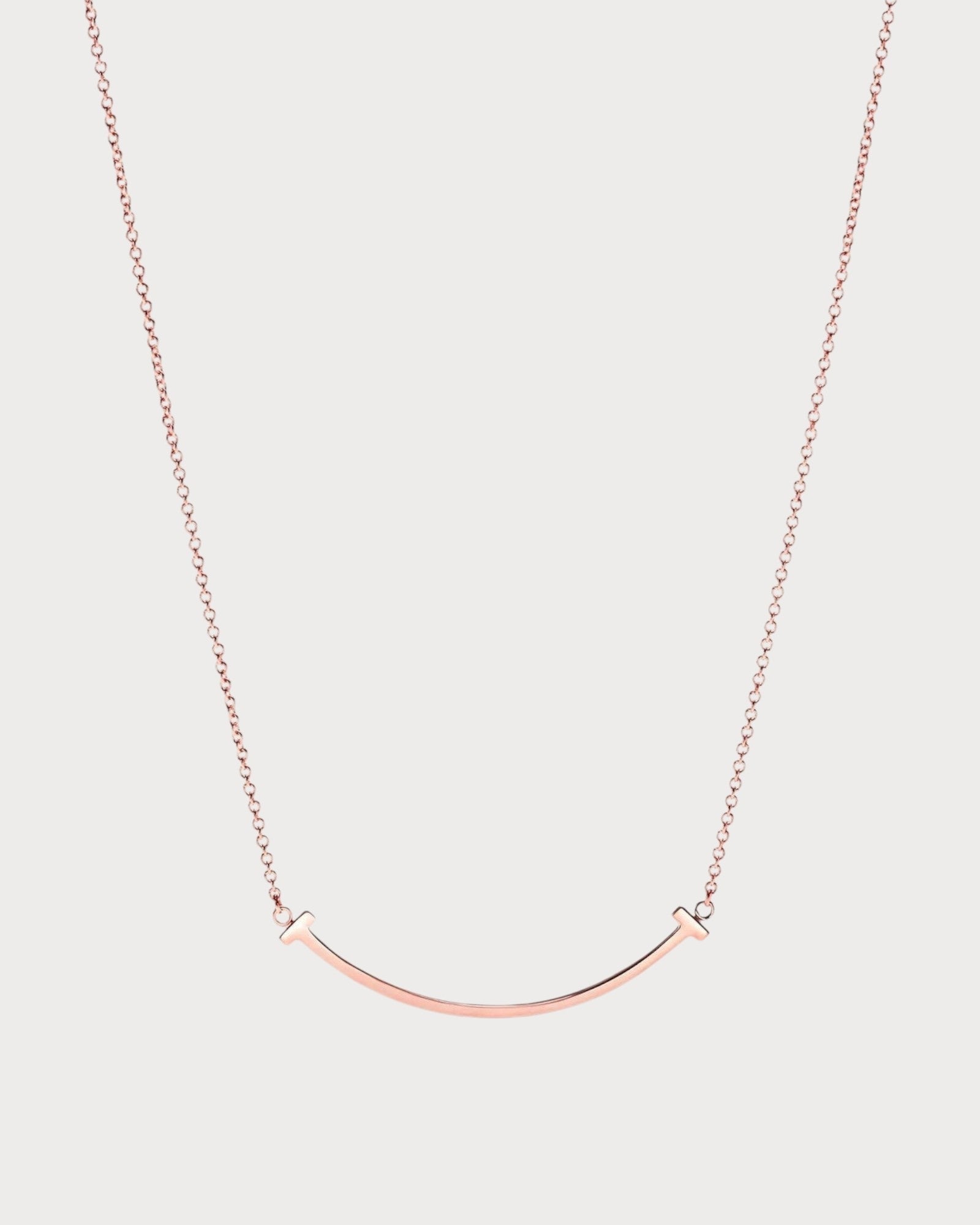TIFFANY & CO. Tiffany T Smile Pendant in(Rose Gold)