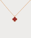 VAN CLEEF & ARPELS Sweet Alhambra Carnelian Pendant 18k(Rose Gold)