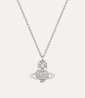 VIVIENNE WESTWOOD Agnatha Bas Relief Pendant Necklace Brass(Silver)