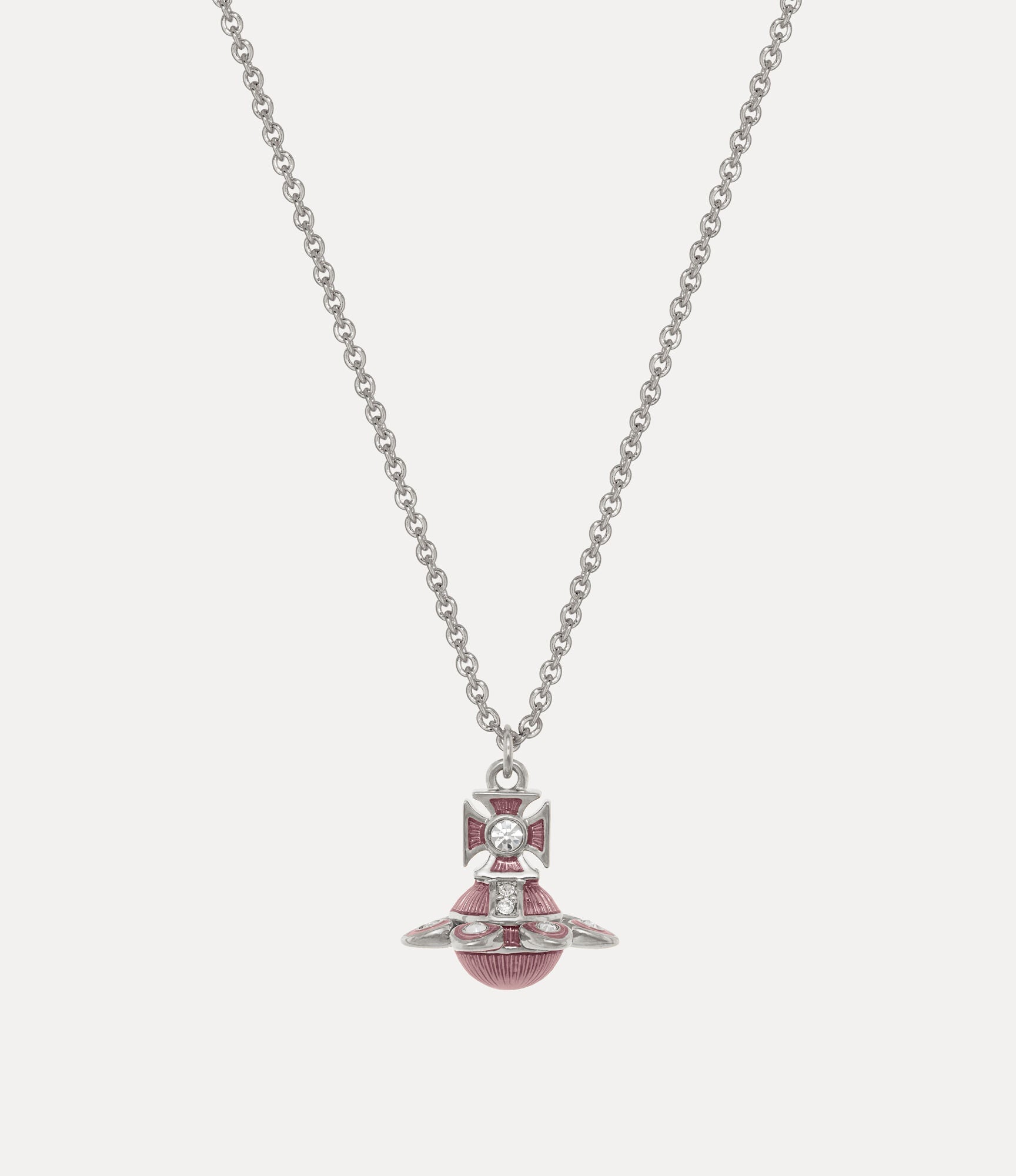 VIVIENNE WESTWOOD Capucine Platinum Pendant Necklace Brass(2 Colors)