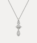 VIVIENNE WESTWOOD Circe Orb Pendant Necklace Brass(Silver)