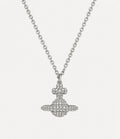 VIVIENNE WESTWOOD Grace Pendant Necklace Brass(Small/Silver)