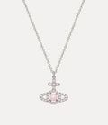VIVIENNE WESTWOOD Olympian Pearl Pendant Necklace Brass(Pink)