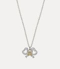 VIVIENNE WESTWOOD Rigoberta Pendant Necklace Brass(Silver)