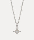 VIVIENNE WESTWOOD Mayfair Orb Pendant Necklace Brass(Small/Silver)