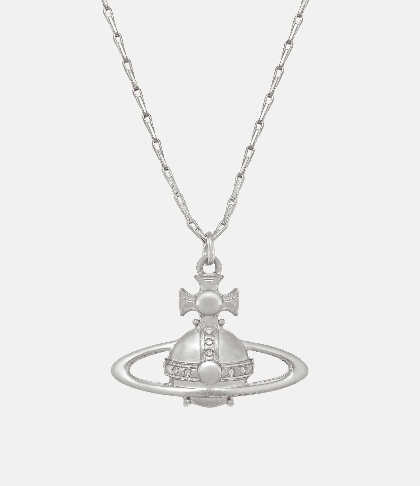 VIVIENNE WESTWOOD Suzie Pendant Necklace Brass(Silver)